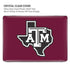 Texas A&M University Black Logo MacBook Air 13in (2020) Case plus Skin