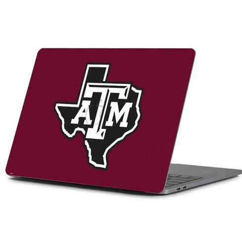 Texas A&M University Black Logo Apple MacBook Pro 13-inch Skin