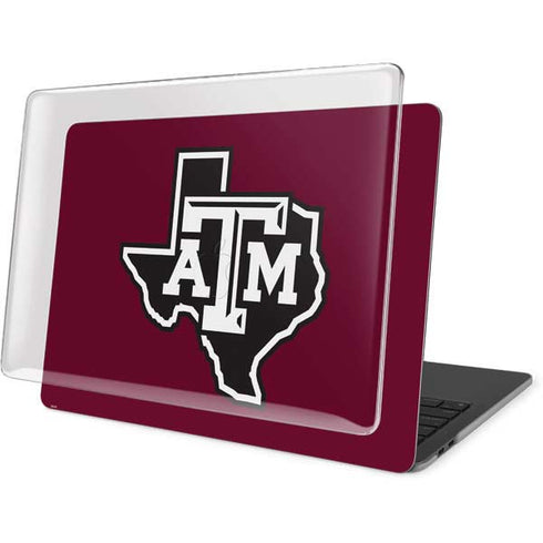 Texas A&M University Black Logo MacBook Pro 13in (2020) Case plus Skin