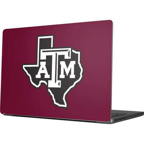 Texas A&M University Black Logo MacBook Pro 14in (2021-24) Skin