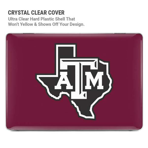 Texas A&M University Black Logo MacBook Pro 15in (2016-19) Case plus Skin