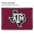 Texas A&M University Black Logo MacBook Pro 16in (2021-25) Case plus Skin