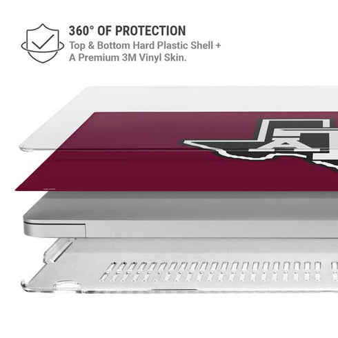 Texas A&M University Black Logo MacBook Cases