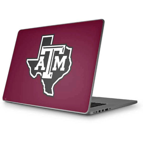 Texas A&M University Black Logo Apple MacBook Pro 17-inch Skin