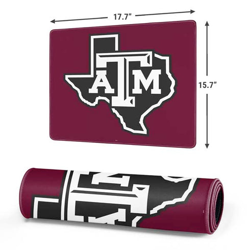 Texas A&M University Black Logo Gaming Mouse Pad