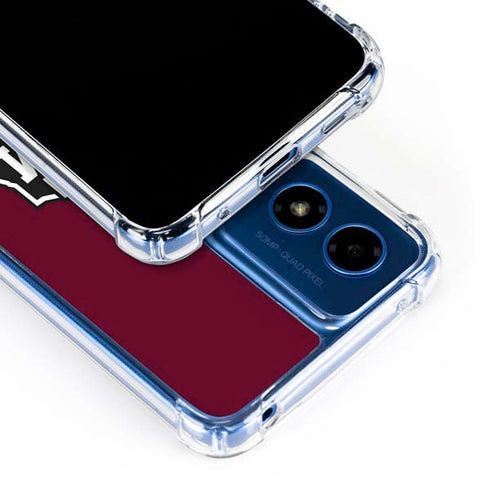 Texas A&M University Black Logo Moto G 5G (2024) Clear Case