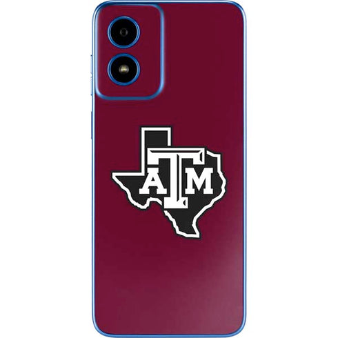 Texas A&M University Black Logo Moto G Play 4G (2024) Skin