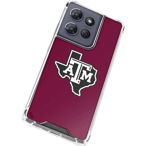 Texas A&M University Black Logo Moto G Power 5G (2025) Clear Case