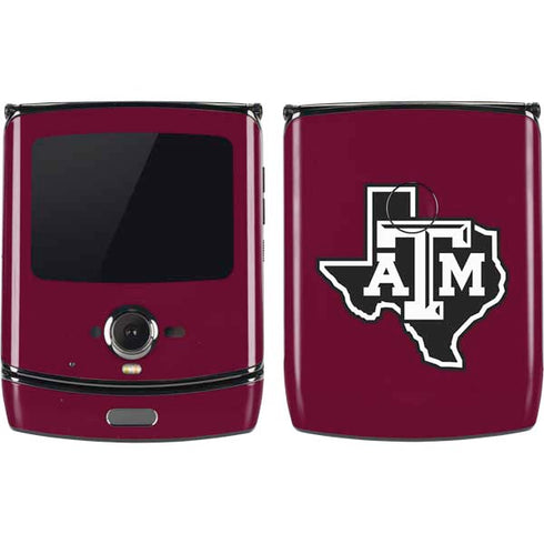 Texas A&M University Black Logo Motorola RAZR Skin