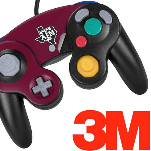Texas A&M University Black Logo Nintendo GameCube Controller Skin
