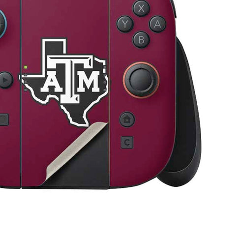 Texas A&M University Black Logo Nintendo Switch 2 (2025) Joy-Con Controller Skin