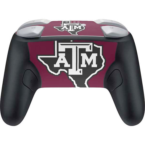 Texas A&M University Black Logo Nintendo Switch 2 (2025) Pro Controller Skin