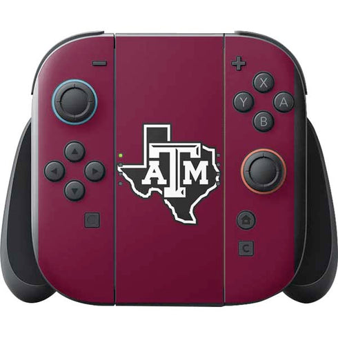 Texas A&M University Black Logo Nintendo Switch 2 (2025) with Joy-Con Skin