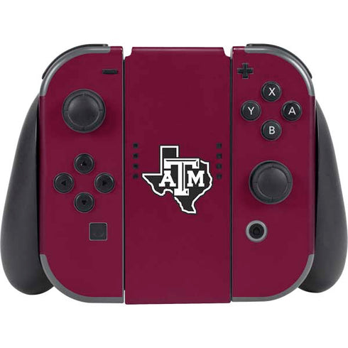 Texas A&M University Black Logo Nintendo Skins