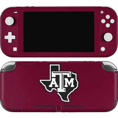 Texas A&M University Black Logo Nintendo Skins
