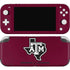 Texas A&M University Black Logo Nintendo Switch Lite Skin