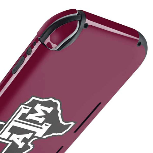 Texas A&M University Black Logo Nintendo Switch Lite Skin