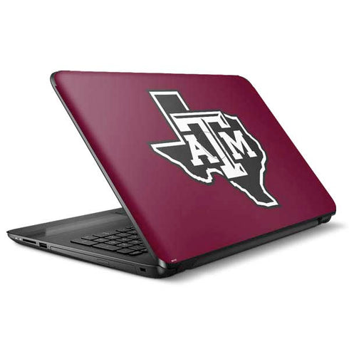 Texas A&M University Black Logo HP Notebook Skin