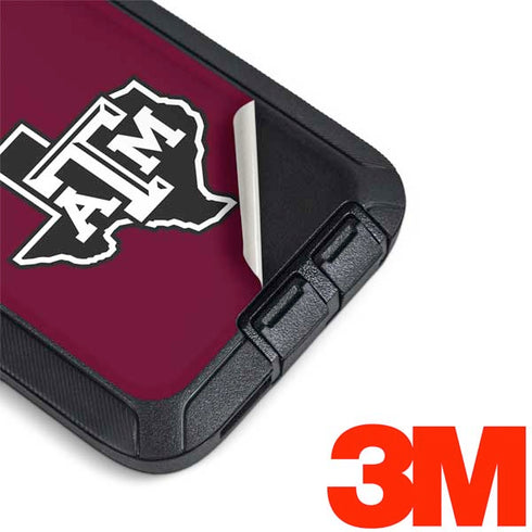Texas A&M University Black Logo Otterbox Defender Galaxy Skin