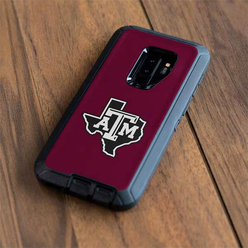 Texas A&M University Black Logo Otterbox Defender Galaxy Skin