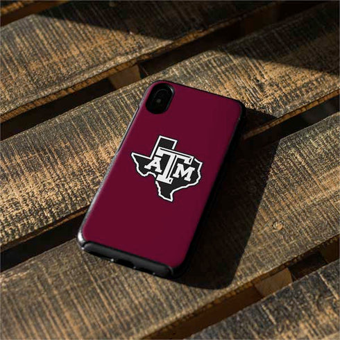 Texas A&M University Black Logo Otterbox Symmetry iPhone Skin