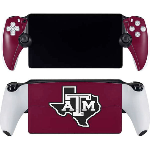 Texas A&M University Black Logo PlayStation Portal Remote Player Skin