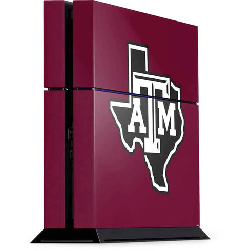 Texas A&M University Black Logo PS4 Console Skin