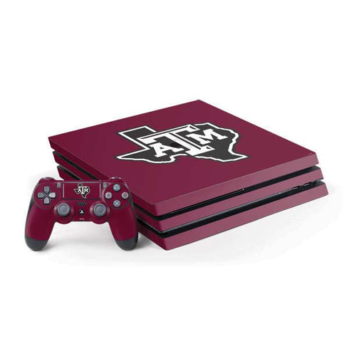 Texas A&M University Black Logo PlayStation PS4 Skins