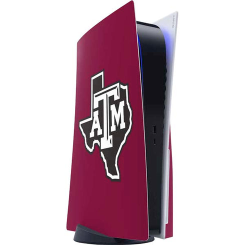 Texas A&M University Black Logo PS5 Console Skin