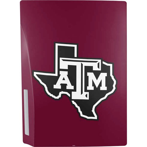 Texas A&M University Black Logo PS5 Console Skin