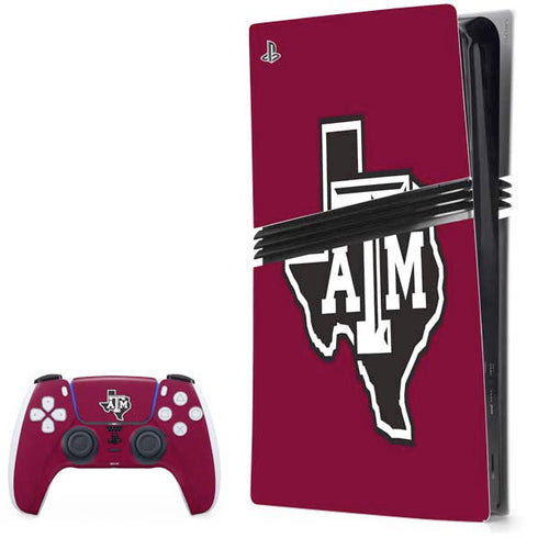 Texas A&M University Black Logo PlayStation PS5 Skins