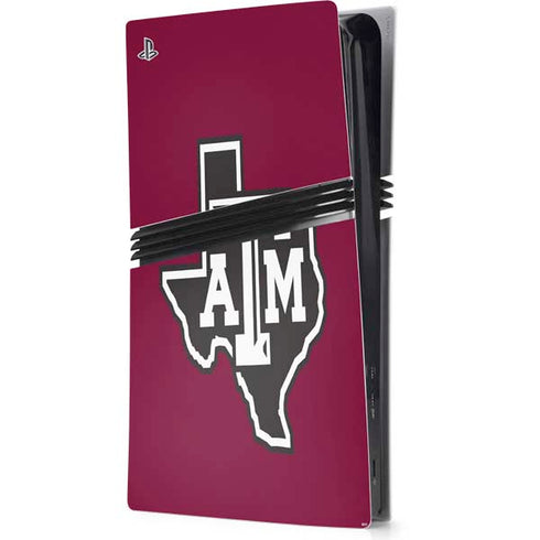 Texas A&M University Black Logo PlayStation PS5 Skins