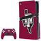 Texas A&M University Black Logo PS5 Pro Disk Bundle Skin