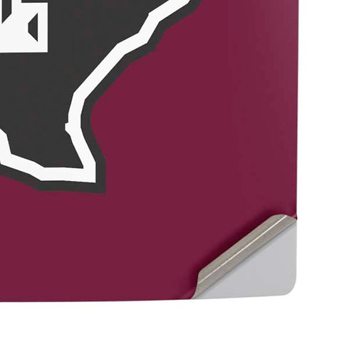 Texas A&M University Black Logo PS5 Pro Disk Console Skin