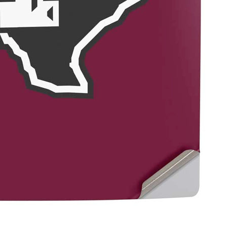 Texas A&M University Black Logo PS5 Slim Digital Edition Console Skin