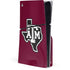 Texas A&M University Black Logo PS5 Slim Disk Console Skin