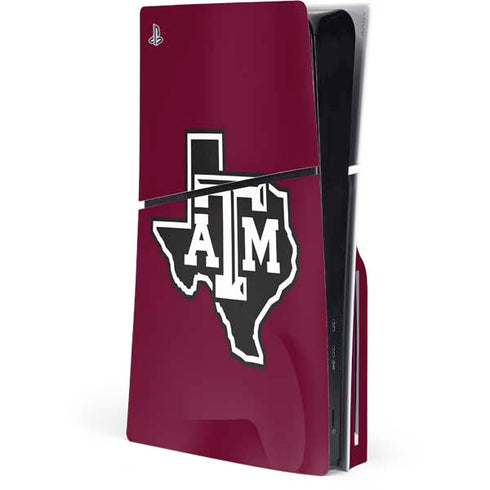 Texas A&M University Black Logo PlayStation PS5 Skins