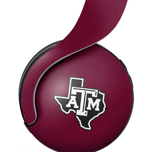 Texas A&M University Black Logo PULSE 3D Wireless Headset for PS5 Skin