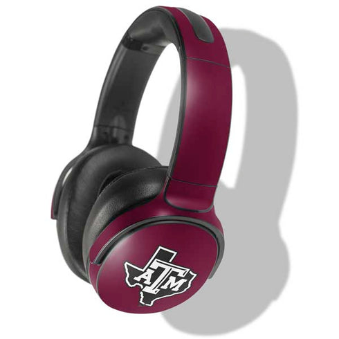 Texas A&M University Black Logo Skullcandy Venue Skin