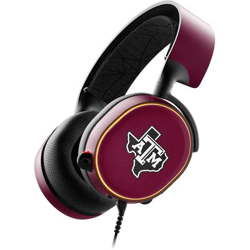 Texas A&M University Black Logo SteelSeries Arctis 5 Skin