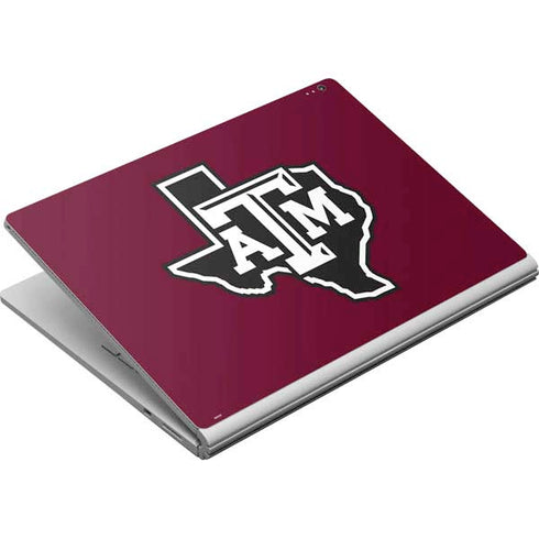 Texas A&M University Black Logo Surface Book Skin