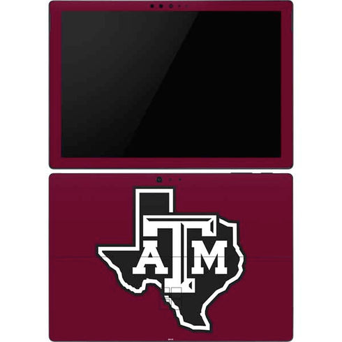 Texas A&M University Black Logo Surface Pro 6 Skin