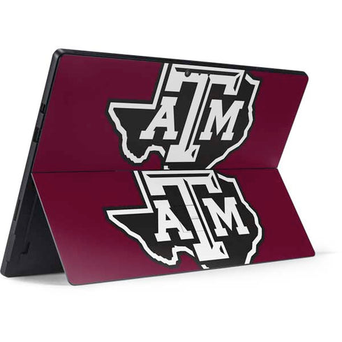 Texas A&M University Black Logo Surface Pro 6 Skin