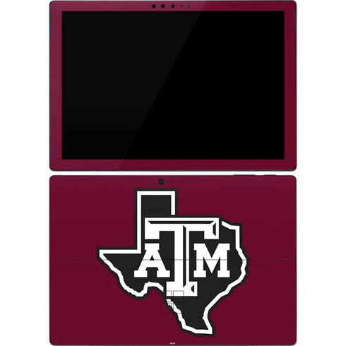 Texas A&M University Black Logo Surface Pro 7 Skin