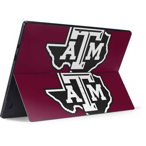 Texas A&M University Black Logo Surface Pro 7 Skin