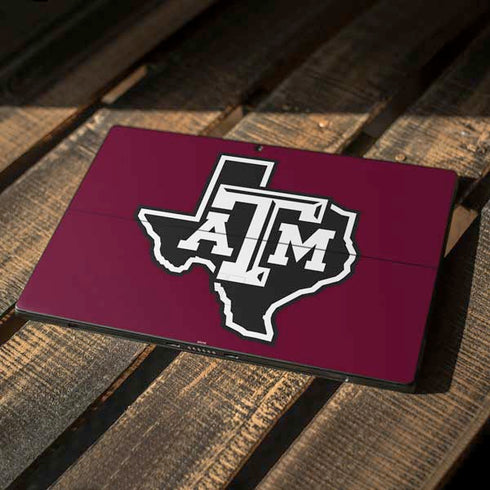 Texas A&M University Black Logo Surface Pro 7 Skin