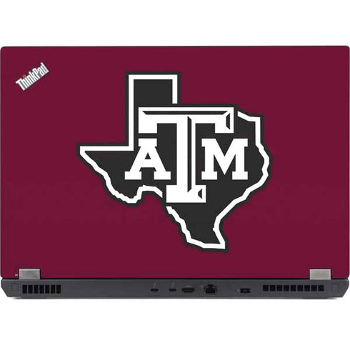 Texas A&M University Black Logo Lenovo ThinkPad Skin