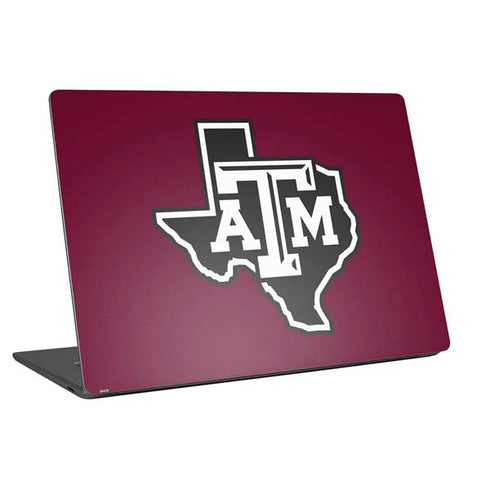 Texas A&M University Black Logo Universal Laptop 12in (9.8 x 6.8in) Skin