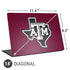 Texas A&M University Black Logo Universal Laptop 14in (11.4 x 8.2in) Skin