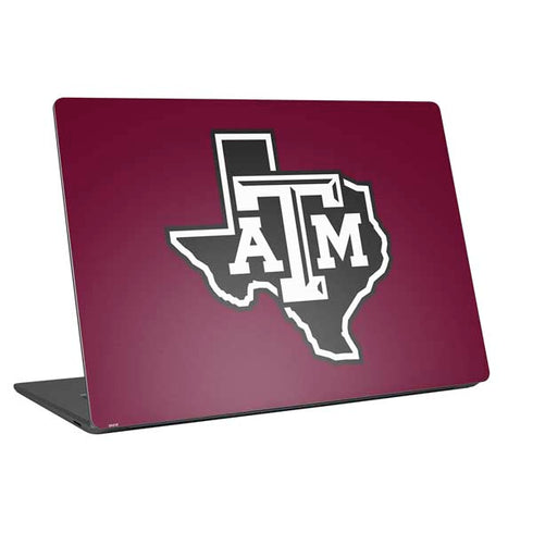 Texas A&M University Black Logo Universal Laptop 16.6in (13.4 x 9.7in) Skin